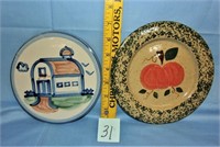 2 hot plates (Hadley-Three rivers pottery)