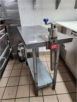 Stainless Steel Prep Table w/ Can Opener