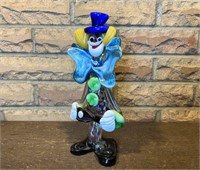 VINTAGE MURANO GLASS CLOWN FIGURE