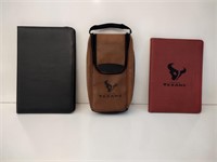 Houston Texans Leather Notebooks and Bag