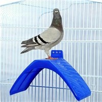 1psc, Blue Plastic Pigeon Rest Stand, Durable