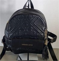 VERSACE LEATHER BACKPACK