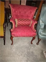 RED CHAIR W/ GOLD TRIM