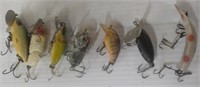 Assortment of fishing lures.