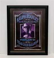 Framed Ralph Stanley Concert Poster