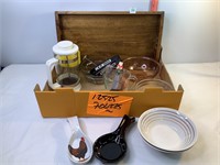 Wooden Tray, Spoon Rests, Meat Thermometers & Misc