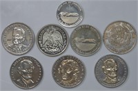 8 Misc Foreign Coins