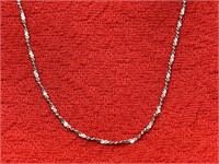 24in. Sterling Silver Necklace 2.11 Grams