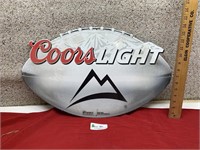 Coors Light Football Sign