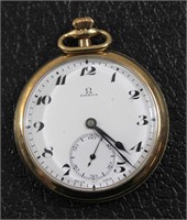 Vintage Omega gold filled pocket watch