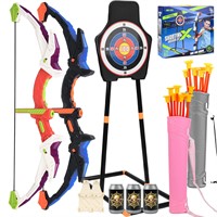 2 Pack Bow and Arrow Sets for Kids 8-12,LED Light-