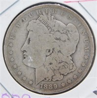 1889-O Morgan Silver Dollar.