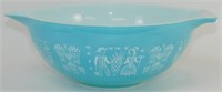 * Large Amish Butter Print Pyrex Mixing Bowl