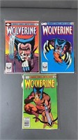 3pc Wolverine #1-4 1982 Key Marvel Comic Books