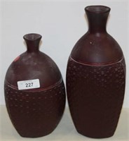 Pair of Unique Shaped Vases