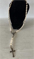 FAUX PEARL ROSARY