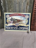 Cheshire Lines tin sign--16.5 x 11.75