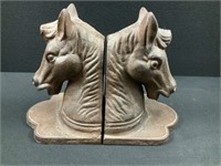 Cast Iron Horse Head Bookends