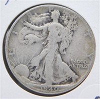 1940 Standing Liberty Half Dollar.
