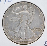 1942-S Standing Liberty Half Dollar.