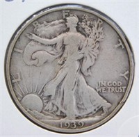 1939-S Standing Liberty Half Dollar.