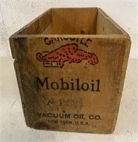 Gargoyle Mobiloil Arctic wood crate