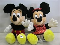 Mickey & Minnie Mouse Plush Toys