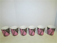 Lot of Six Mossy Oak Coffee Cups