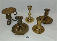 BRASS CANDLE STICK HOLDERS