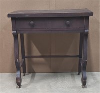 Antique Table/Desk Wooden Wheels