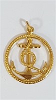Gold Plated Sterling Rembrandt Charms Anchor