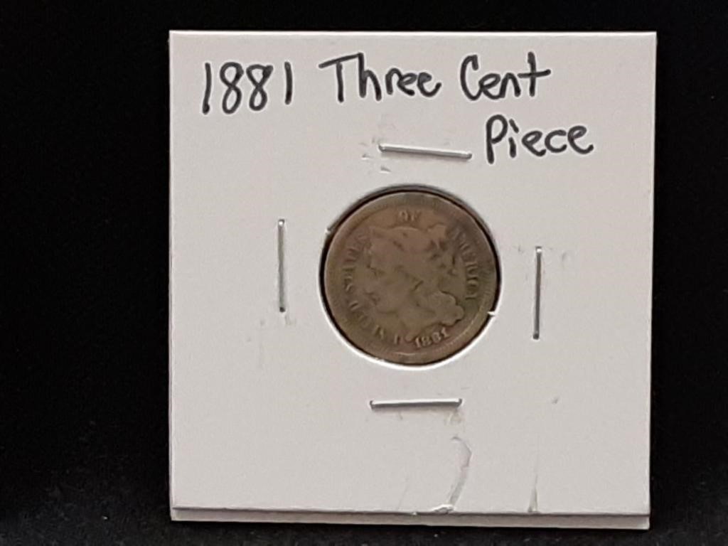 1881 3 Cent Piece