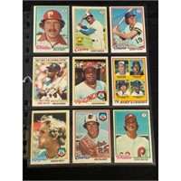 (9) 1978 Topps Baseball Stars/hof Nice Shape