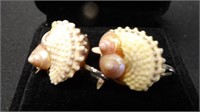 Vintage Seashell Earrings