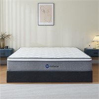 12 Hybrid King Mattress  Medium Firm  Grey