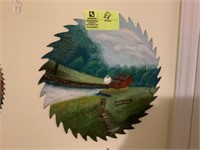 hand painted saw blade