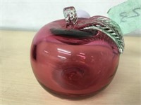Cranberry Glass Apple