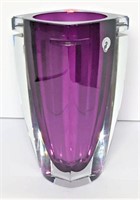 Waterford Amethyst Crystal Vase