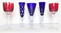 Cobalt & Ruby Stemware- Includes Fifth Ave.