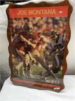 JOE MONTANA LACQUERED PICTURE CLOCK