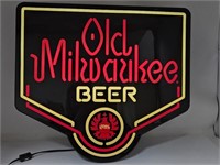 Old Milwaukee Beer Plastic Lighted Sign