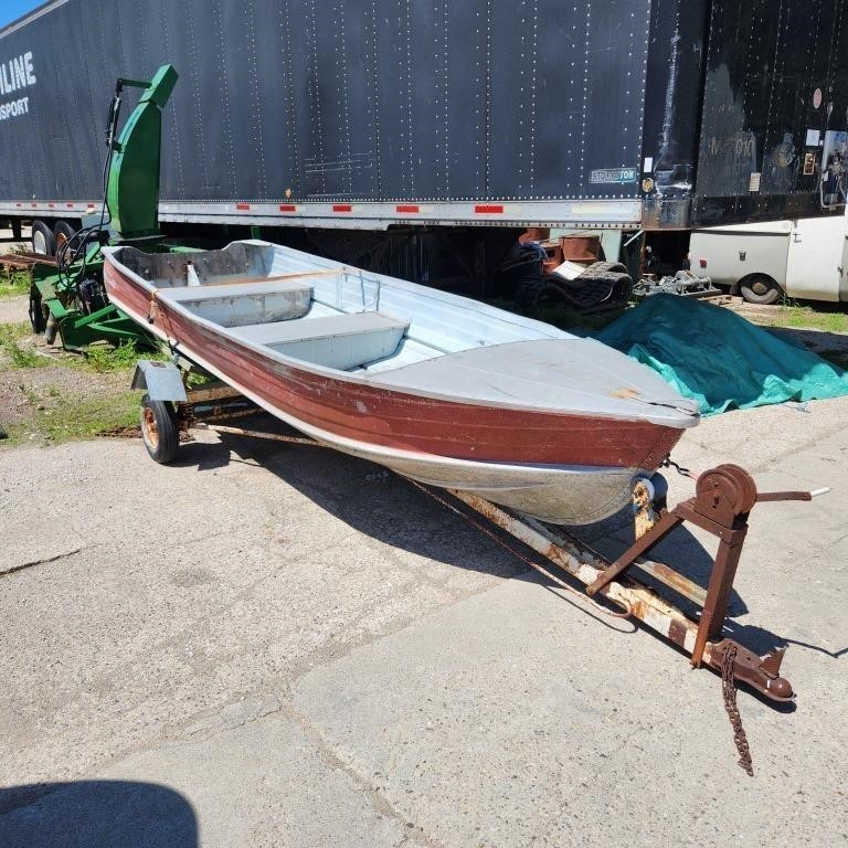 15' Alum. Boat on Trailer No Ownership