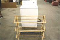 KENMORE WASH MACHINE AND DRYING RACK -WORKS-