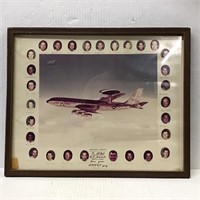 FRAMED US AIR FORCE AWACS 1974 CREW