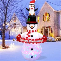 NEW $98 6FT Christmas Inflatable SnowmanDecoration