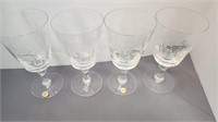 Pinwheel Crystal tall Crystal glasses set of 4
