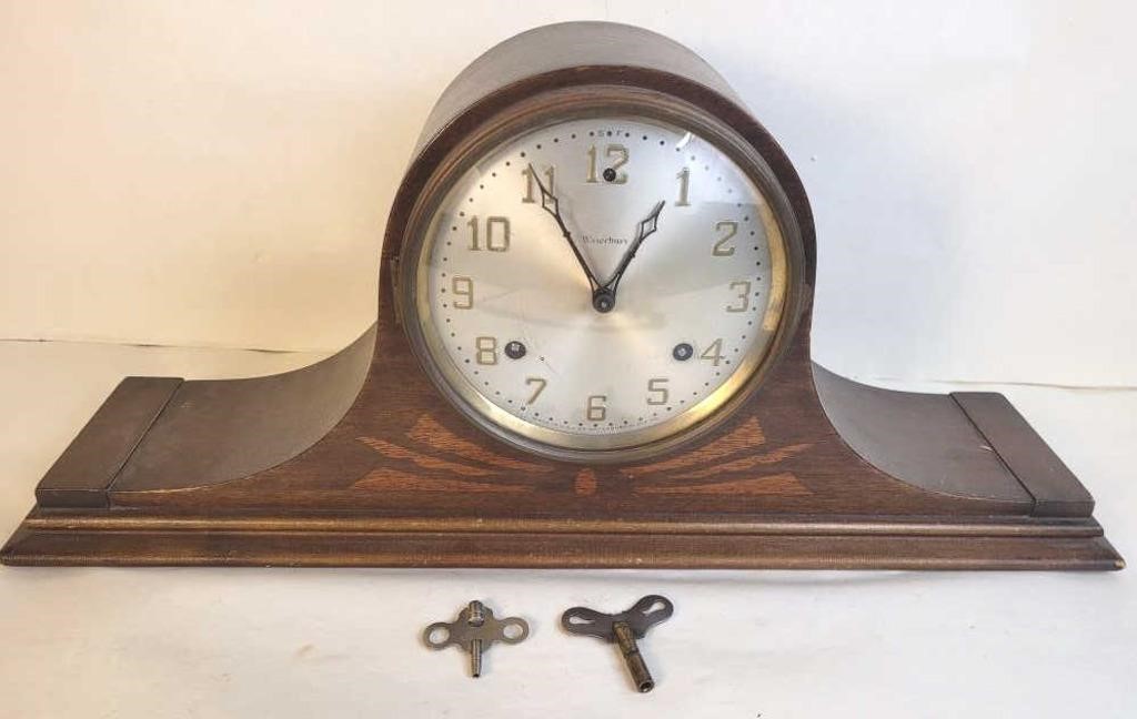 Waterbury Mantel Clock with Keys