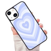 JOYLAND Blue Love Heart Phone Case for iPhone 14,A
