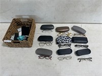 Assortment of Eyeglasses & Cases