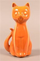 Vintage Hull Art-Pottery Orange Kitty Cat